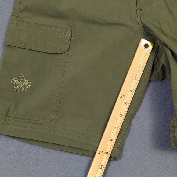 Boy Scouts Of America Shorts Men's 30 Green Cargo Convertible Pants Uppers Only - Picture 4 of 8